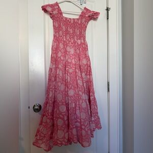Lilbelle Pink and White Maxi Dress